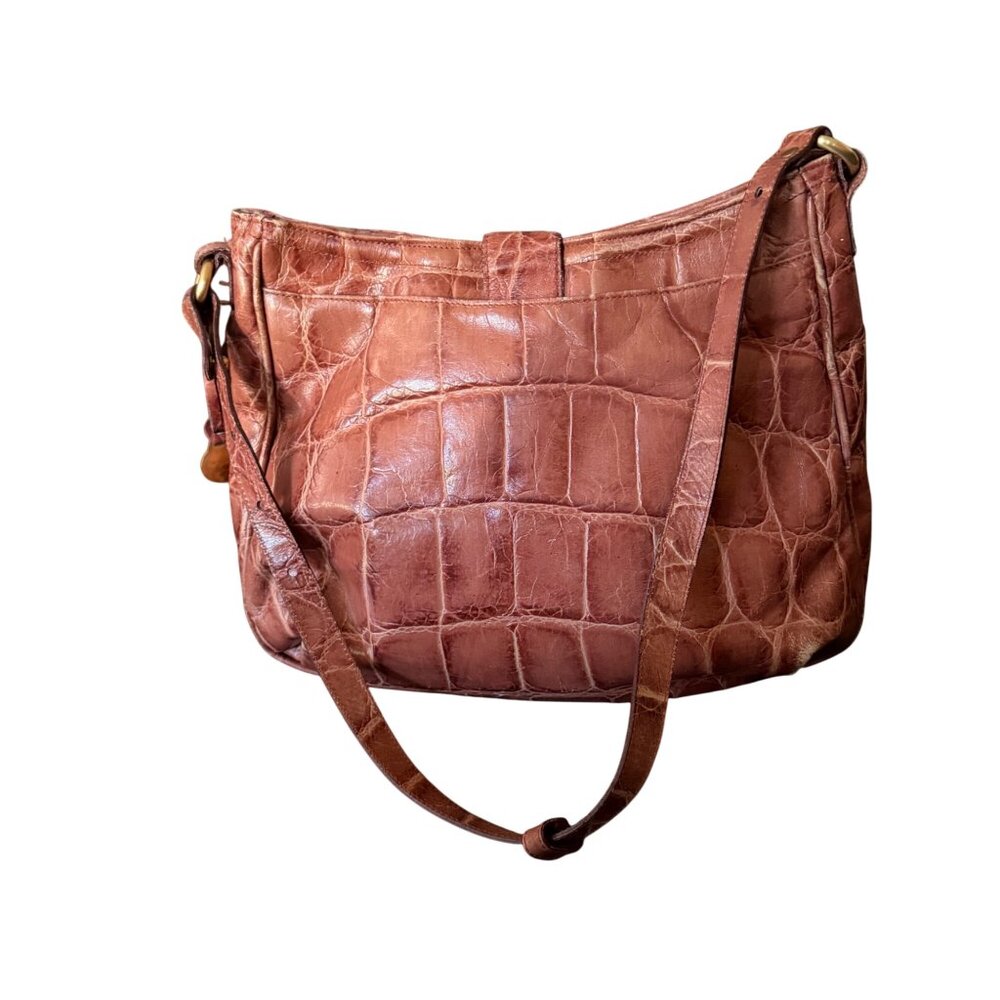 Brahmin Crocodile Leather Shoulder Bag - Picture 3 of 8